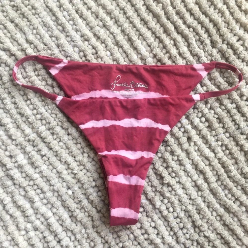 Frankie's Bikinis Shiloh maroon tie dye bikini